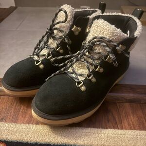 Sorel Black and Cream Boots